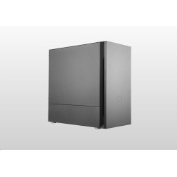 Cooler Master Silencio S400 Steel tok, mATX, 2x 120mm ventilátor, Fekete