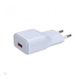 Solight USB töltőadapter, gyorstöltés: 1x USB Qualcomm, 5V2A / 9V1.5A / 12V1A, AC 230V, fehér-szürke