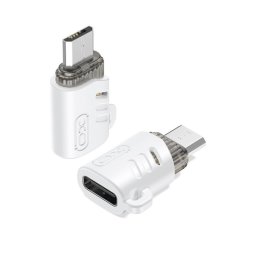 XO adapter (Type-C - microUSB, adatátvitel és töltés) FEHÉR