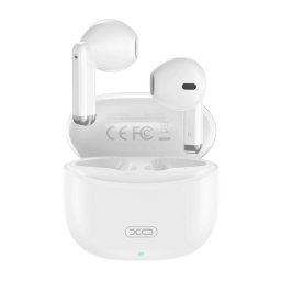 XO bluetooth fülhallgató SZTEREO (v5.3, TWS, mikrofon + töltőtok) FEHÉR