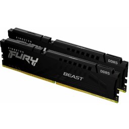64GB DDR5 memória 5200MHz 2x32GB Kingston FURY Beast Black PN: KF552C40BBK2-64