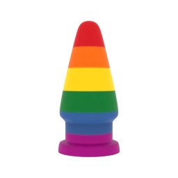 Lovetoy Prider - anál tágító plug - 15 cm (szivárvány)