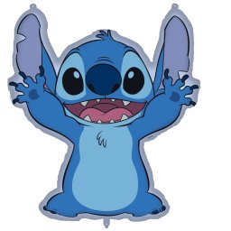 Disney Lilo és Stitch, A csillagkutya Shaped fólia lufi 76x88 cm