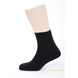 Bordás boka zokni - fekete 43-44