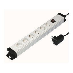 GAO Asztali elosztó "Kultúr" 6-os, 3x1.0, 2m, túlfesz. védelemmel, fehér 250V, 16A, 2.0m, H05VV-F 3x1.0mm² , IP20