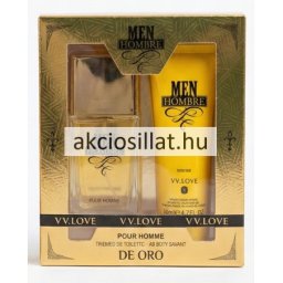 V.V.Love Men Hombre De Oro ajándékcsomag ( Parfüm EDT 30ml + After shave 50ml )