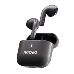 MOJO BLAZE STEEL bluetooth fülhallgató SZTEREO (v5.4, TWS, mikrofon, fémhatás + töltőtok) SÖTÉTSZÜRKE