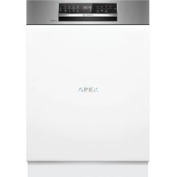BOSCH SMI6ZCS16E Serie 6, Félig beépíthető mosogatógép, 60 cm, Nemesacél, Home Connect