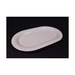 Fehér porcelán ovál lapos tálaló tál