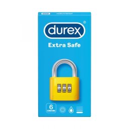 DUREX EXTRA SAFE 6 DARAB - ÓVSZER AZOK SZEMÉLYEK RÉSZÉRE AKIK IGÉNYELIK A LAGNAGYOBB BIZTONSÁGOT