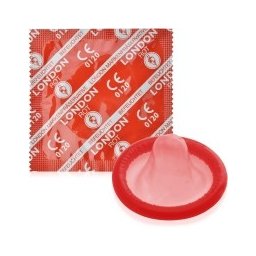 DUREX LONDON ROT - LÉDÚS FÖLDIEPER ZAMATTAL ÉS ILLATTAL - 1 DB- Színes óvszer
