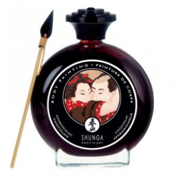 Shunga Body Painting Aphrodisiac Chocolate 100ml Test festék