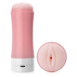 VIBRÁLÓ SZEX MASZTURBÁLÓ FÉRFIAK RÉSZÉRE - PUHA VAGINA TUBUSBAN