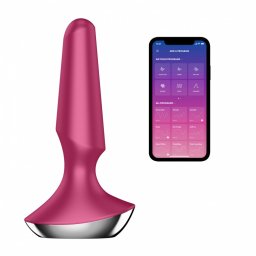 Satisfyer Plug Ilicious 2 anál vibrátor piros- okos anál dugó