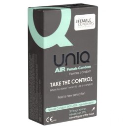 Uniq - AirFemale 3 db női gumi óvszer