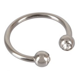 Rebel - Glans Ring Silver-Ékszer és szexjáték kombinálva!