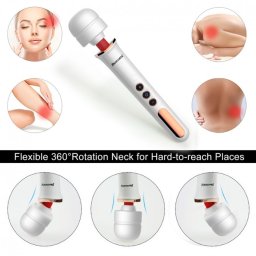Paloqueth - Powerful Massage Wand Rechargable White-Gold
