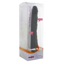 Classic Slim Vibrator Black -fekete realisztikus erezett vibrátor 7 rezgési mód