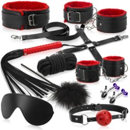 BDSM-HEZ SZEX ESZKÖZ KÉSZLET, KÖTÖZÉSKEZ, VERÉSHEZ ÉS EROTIKUS CSIKLANDOZÁSHOZ ESZKÖZÖK -