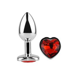YOU2TOYS - DIAMOND - 85G-OS ALUMÍNIUM ANÁL DILDÓ (EZÜST-PIROS)