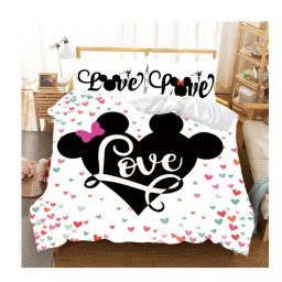 Disney Mickey Minnie egér rajzfilm ágyneműgarnitúra Lovely Coup single Paplanhuzat Párnahuzat