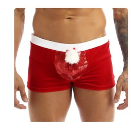 Férfi karácsonyi boxernadrág- flitteres boxer férfi