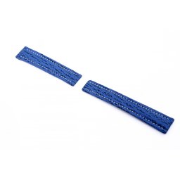 RIOS Continental Breitling bőr óraszíj, királykék, 22/18mm