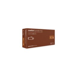Mercator comfort latex púdermentes vizsgálókesztyű - Krémszínű - L