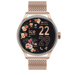 ICE Smart 2.0 ST - 1.2 AMOLED - GPS - Rozé arany milanese, női okosóra - 39 mm (025317)
