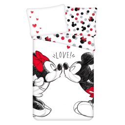 Disney Minnie and Mickey Ágynemű Garnitúra 140×200/70×90 cm