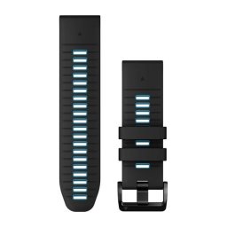 Garmin Óraszíj 26 mm fekete/kék szilikon (QuickFit)