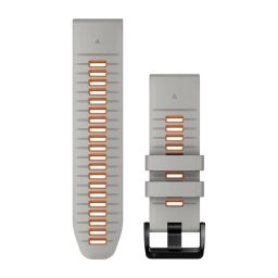 Garmin Óraszíj 26 mm szürke/narancs szilikon (QuickFit)