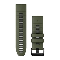 Garmin Óraszíj 26 mm mohazöld/grafit szilikon (QuickFit)