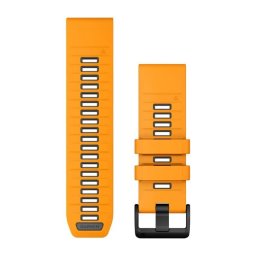 Garmin Óraszíj 26 mm narancs/grafit szilikon (QuickFit)