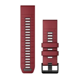 Garmin Óraszíj 26 mm bordó/grafit szilikon (QuickFit)