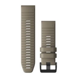 Garmin Óraszíj 26 mm sötét homokkő szilikon, fekete csat (QuickFit) Fenix 6X