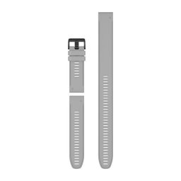 Garmin Óraszíj 26 mm púderszürke szilikon, fekete csat (QuickFit) Fenix 6X, 3részes