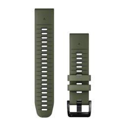 Garmin Óraszíj 22 mm mohazöld/grafit szilikon (QuickFit)