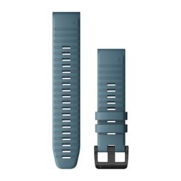 Garmin Óraszíj 22 mm tópart kék szilikon, fekete csat (QuickFit) Fenix 6