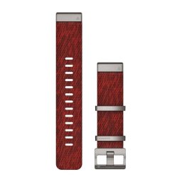 Garmin Óraszíj 22 mm piros nylon (Jacquard szövet) (QuickFit) MARQ