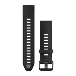 Garmin Óraszíj 20 mm fekete/szürke szilikon (QuickFit)