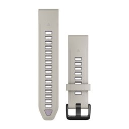 Garmin Óraszíj 20 mm szürke/levendula szilikon (QuickFit)
