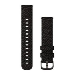 Garmin Óraszíj 20 mm fekete nylon, szürke csat (Quick Release) Vivomove 3