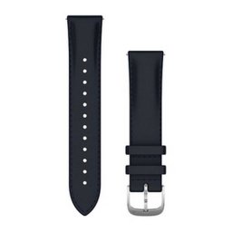 Garmin Óraszíj 20 mm sötétkék bőr, ezüst csat (Quick Release) Vivomove 3 125-190 mm