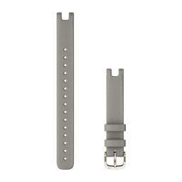 Garmin Óraszíj Lily 14 mm Braloba Gray Leather with Cream Gold Hardware (Large)