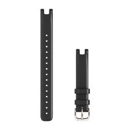 Garmin Óraszíj Lily 14 mm fekete olasz bőr (nagy), krémarany csat Lily (120-195mm)