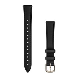 Garmin Óraszíj Lily 2 14mm bőr, fekete, krémarany csattal (110-175mm)