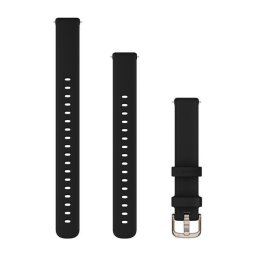 Garmin Óraszíj Lily 2 14mm szilikon, fekete, krémarany csattal (110-175mm)