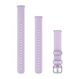 Garmin Óraszíj Lily 2 14mm szilikon, jázminlila, ezüst csattal (110-175mm)