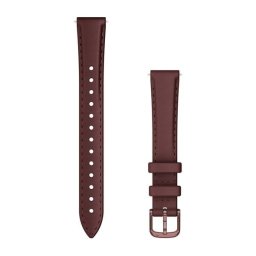 Garmin Óraszíj Lily 2 14mm bőr, eperfa, sötét bronz csattal (110-175mm)